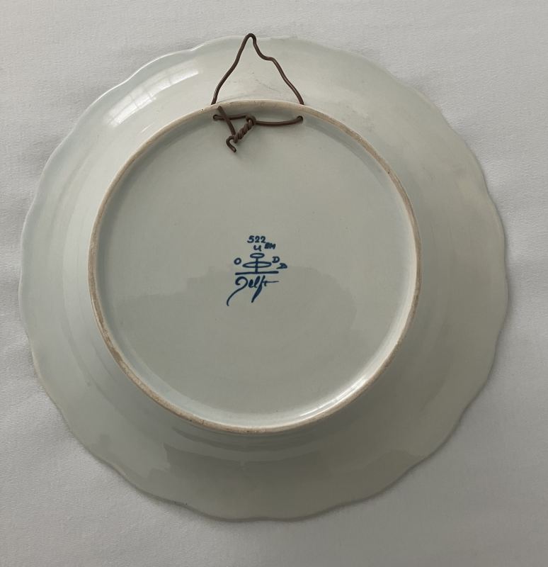Delfts blauw bord Ø 22 cm