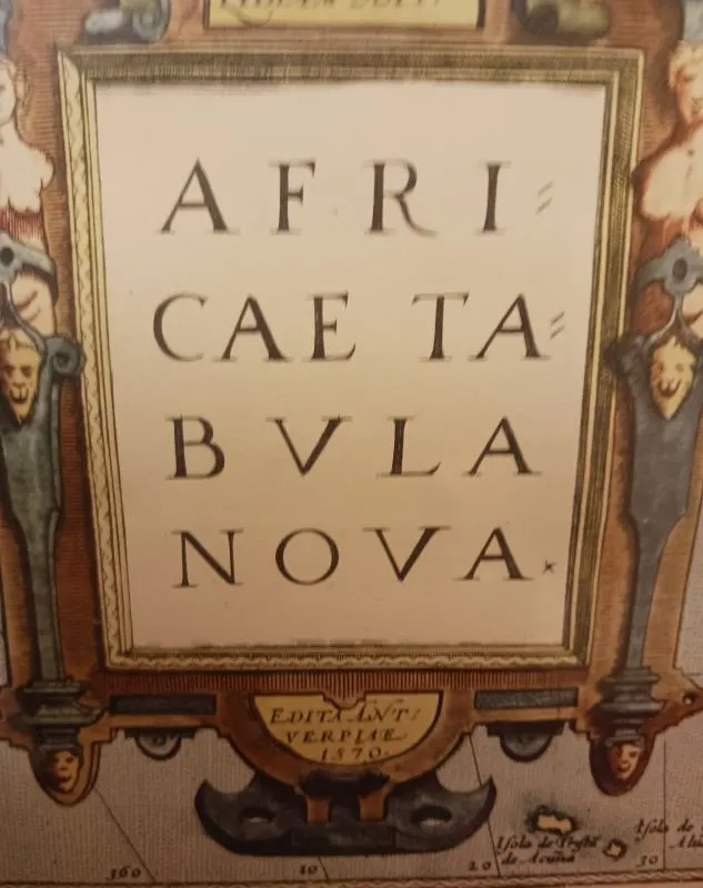 Oude geografische prent van Afrika. ST-02.01