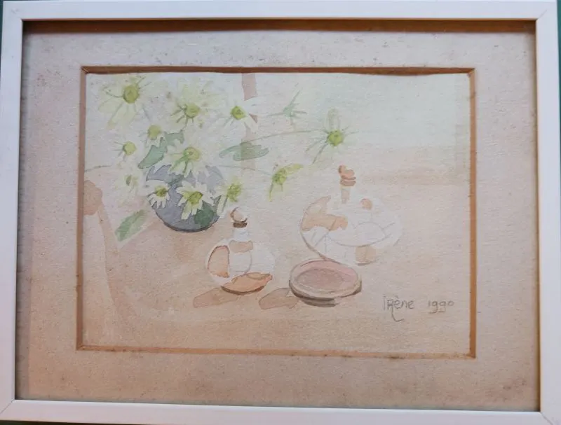 Aquarel van Irene Wedemijer, deel van drieluik ST-06-03