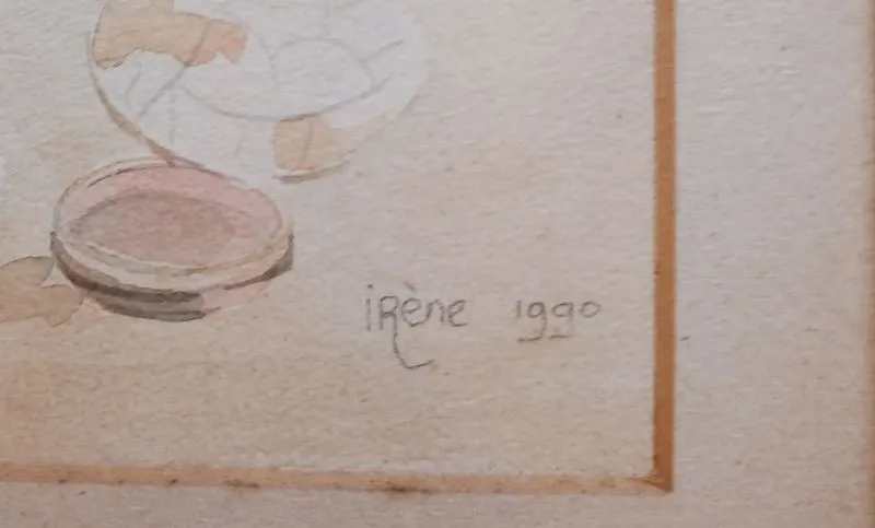 Aquarel van Irene Wedemijer, deel van drieluik ST-06-03