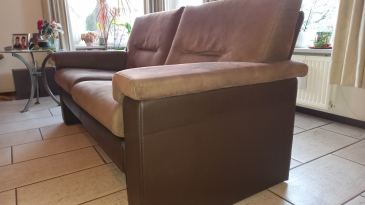 Lederen tweezitsbank