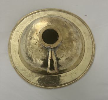 Marokkaanse handgemaakte koperen waskom 1