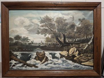 Schilderij gemaakt door Piet Slaets uit Liessel